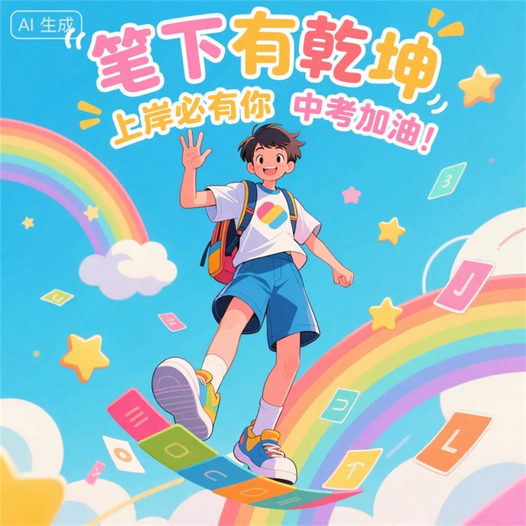 奔跑吧，少年！更加遼闊的未來等你！中考加油！